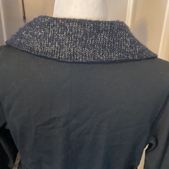 Miss Me 3/4 sleeve black semi pleated coat size L - Picture 7 of 12